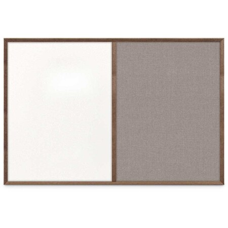 United Visual Products Slim Style Indoor Enclosed Corkboard, 24 UV502SC-GOLD-FORBO